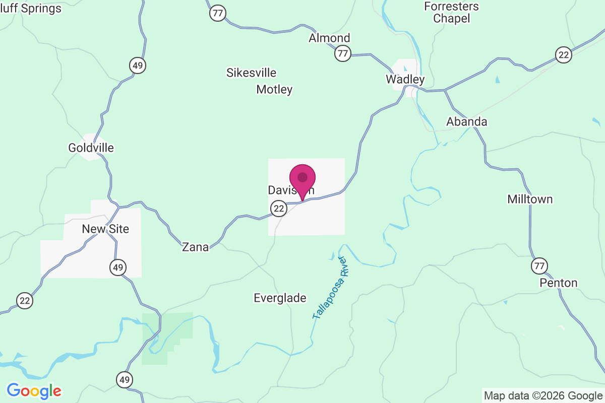 Daviston map