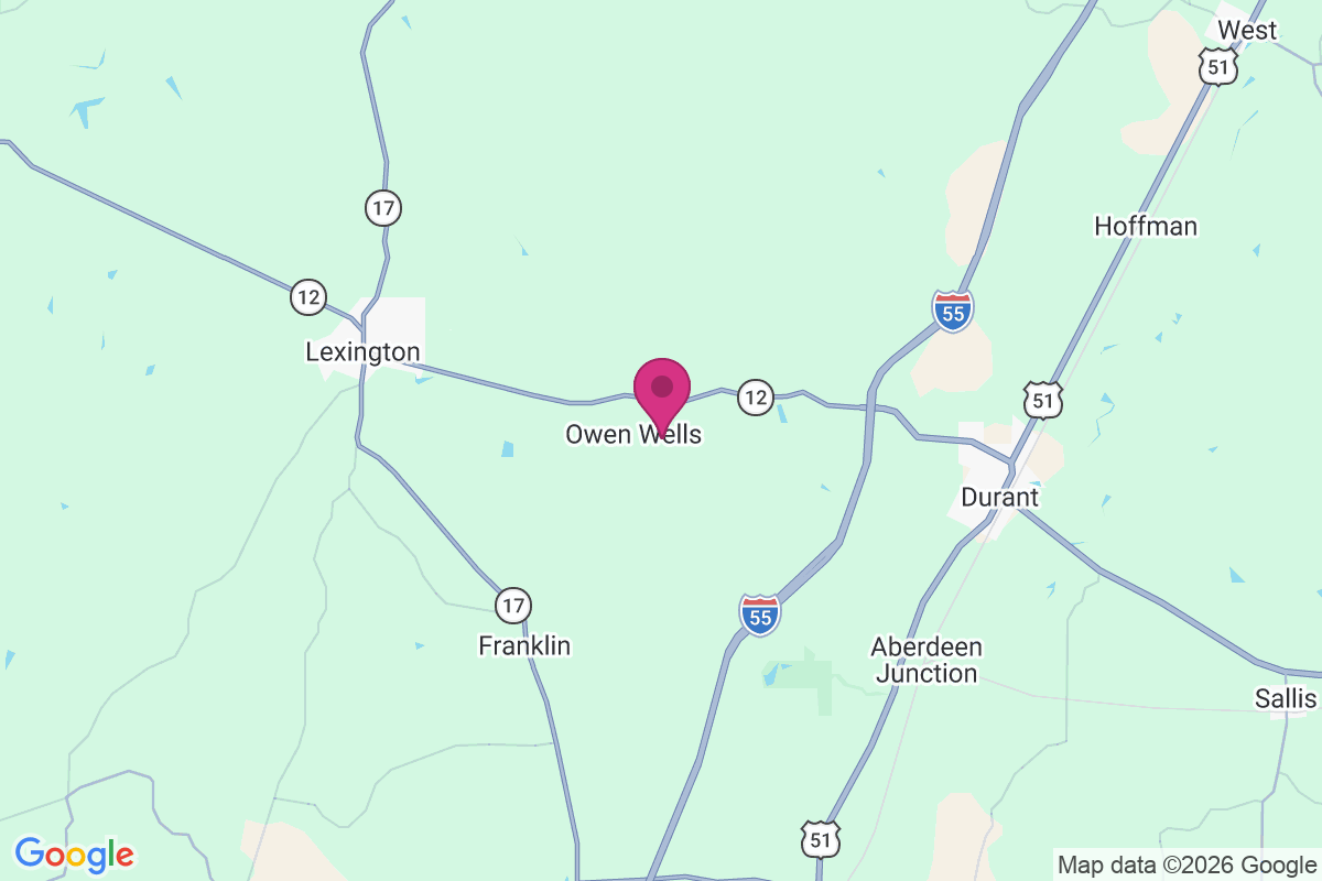 Owens Wells map