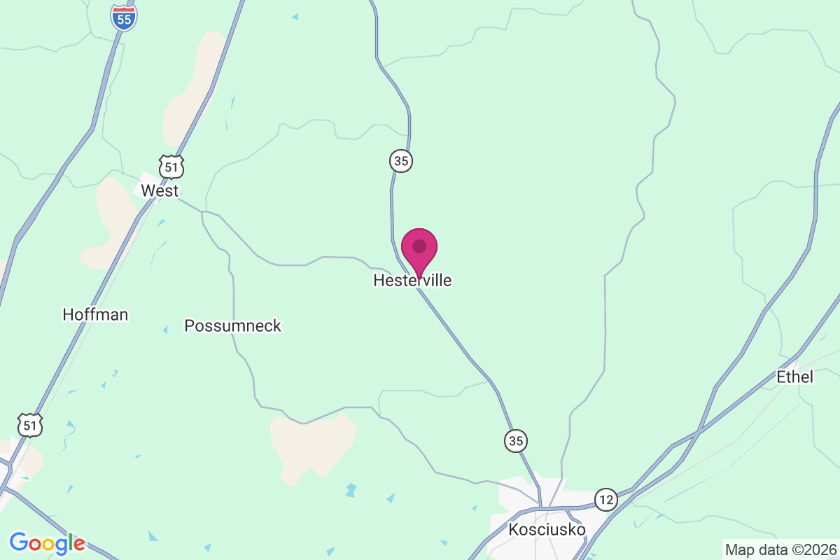 Hesterville map