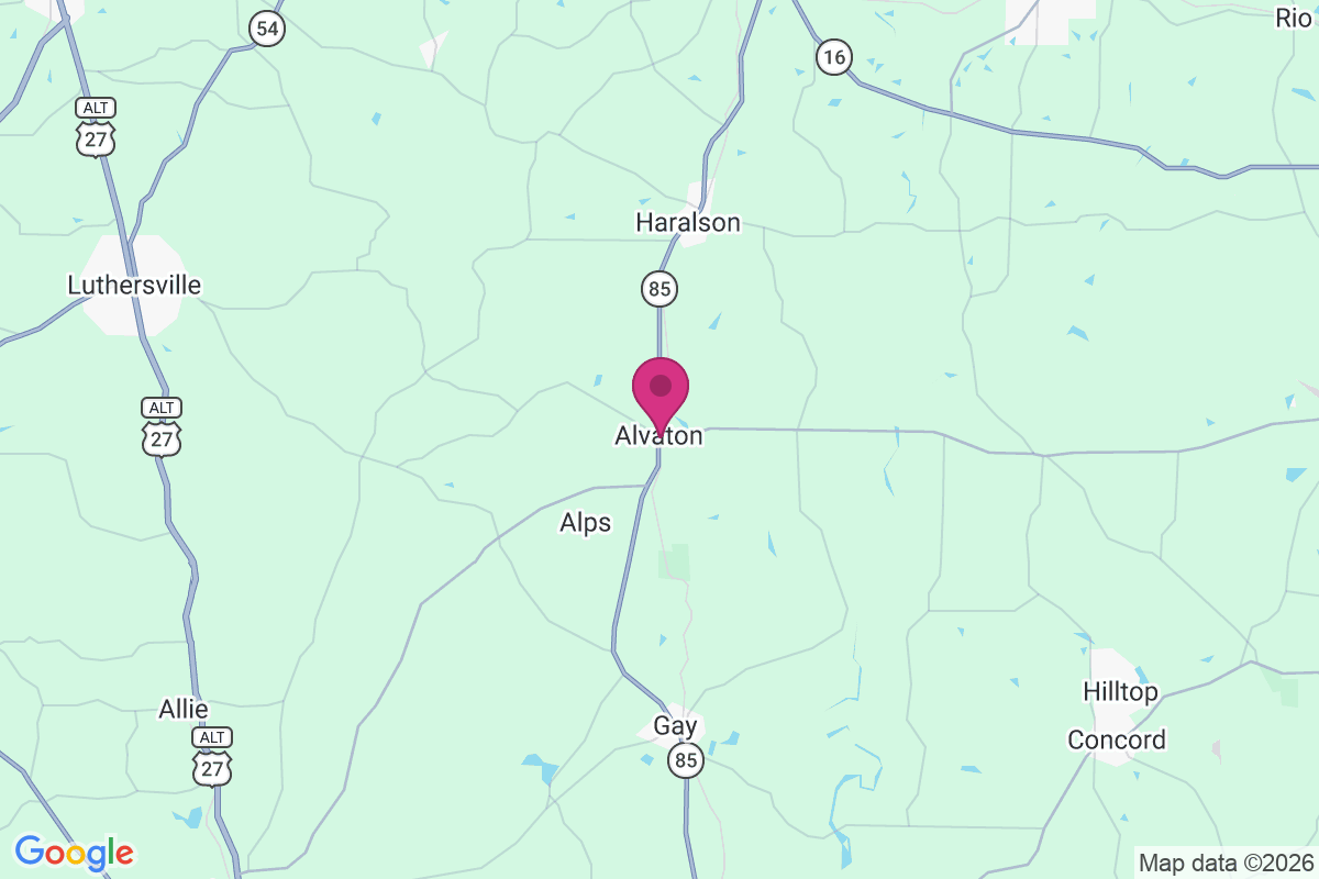 Alvaton map
