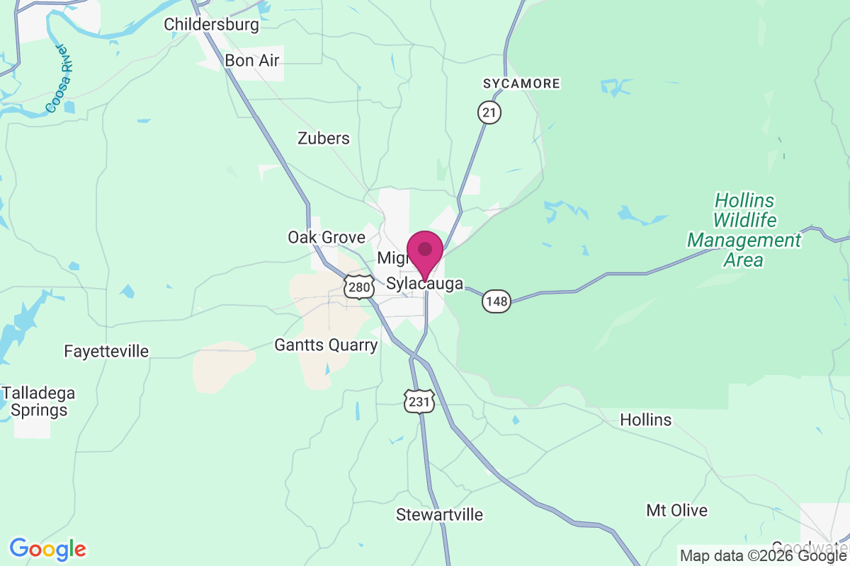 Sylacauga map