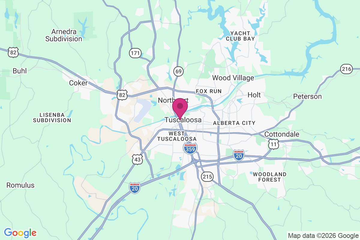 Tuscaloosa map