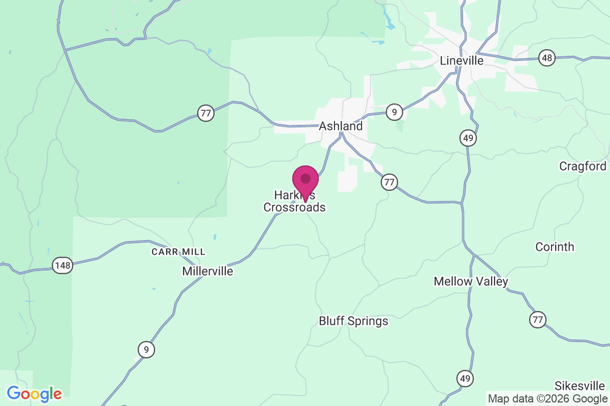 Harkins Crossroads map