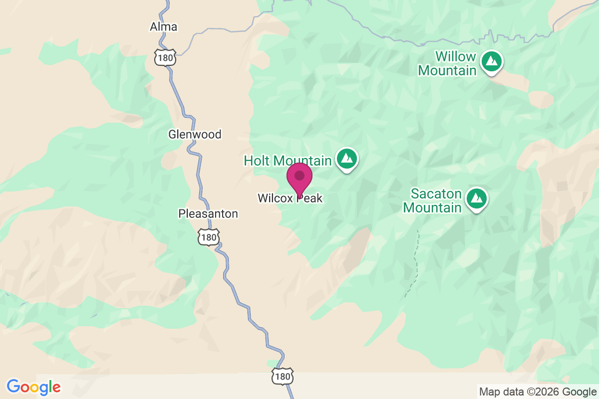 Wilcox Peak map