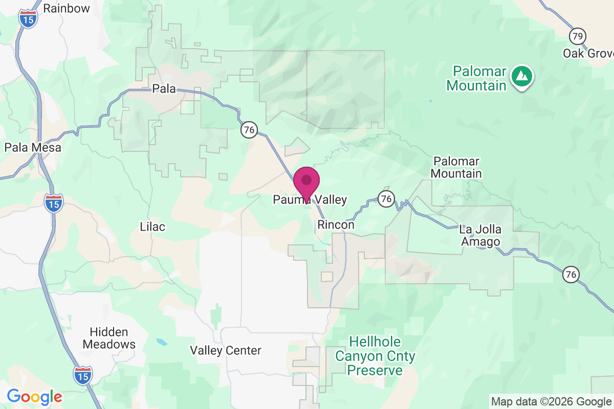 Pauma Valley map