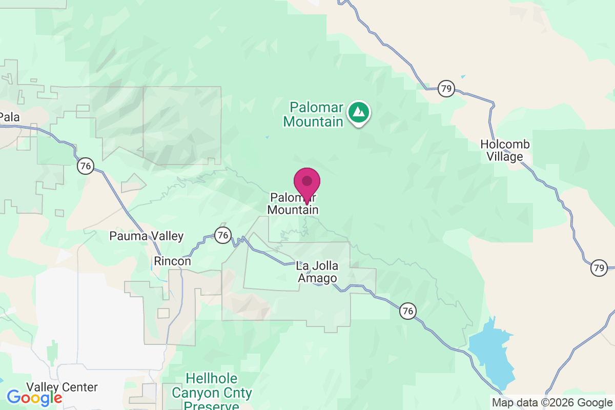 Palomar Mountain map