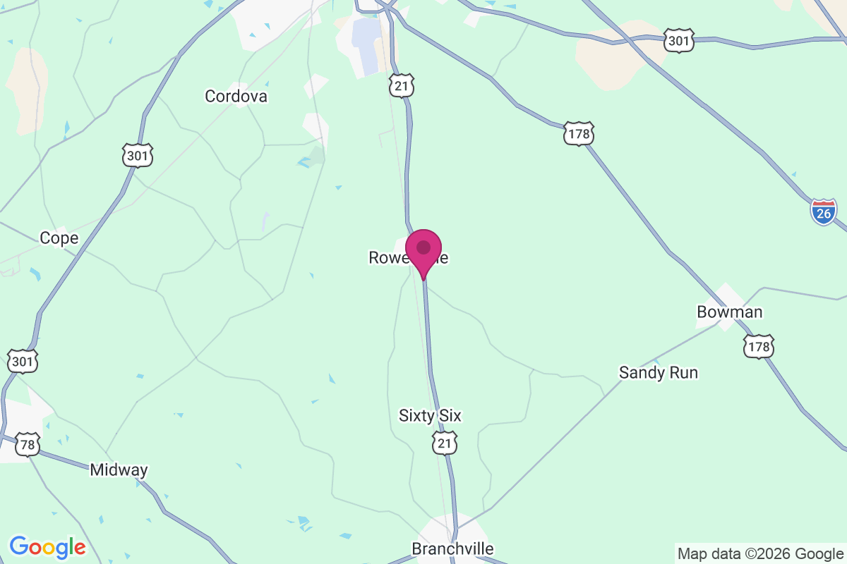 Rowesville map
