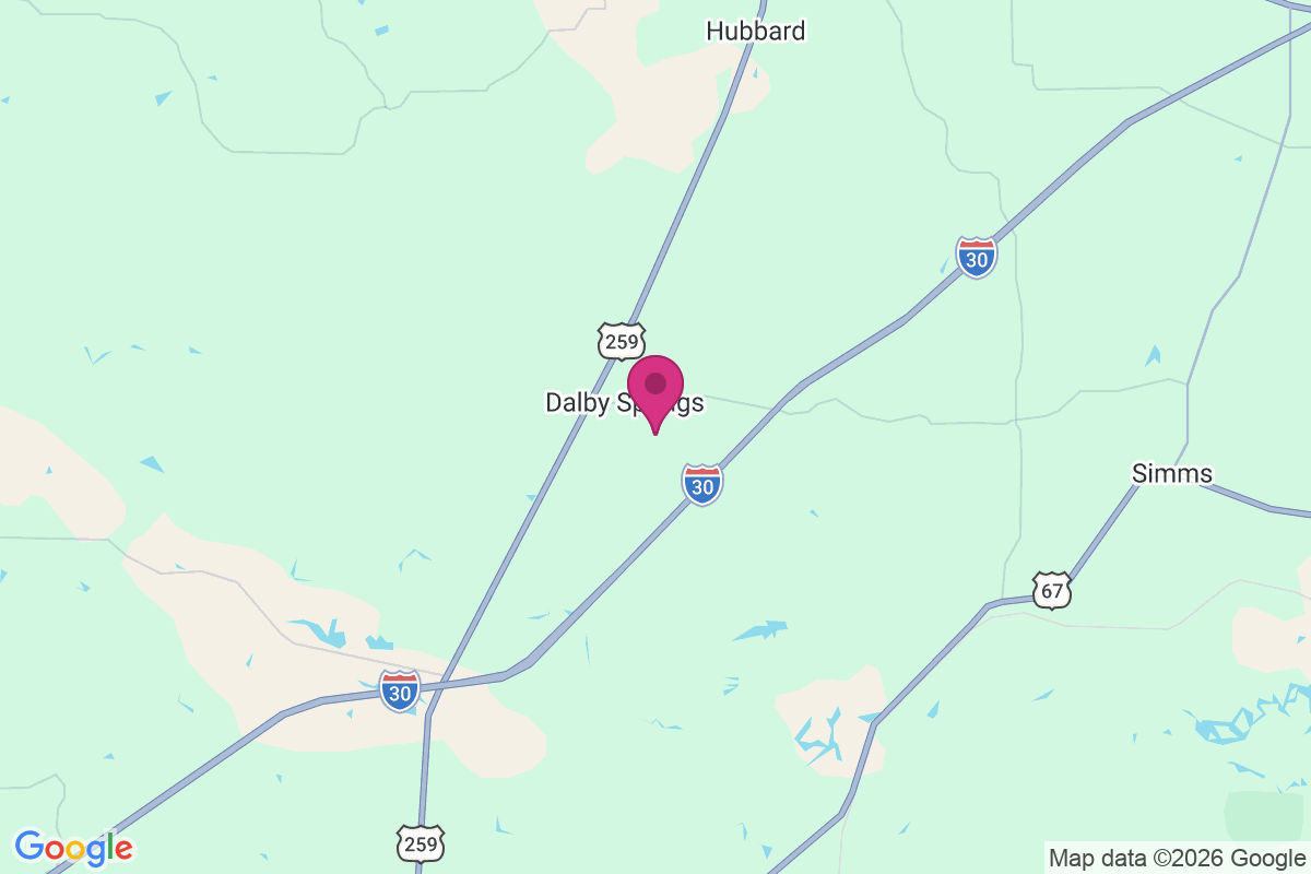 Dalby Springs map