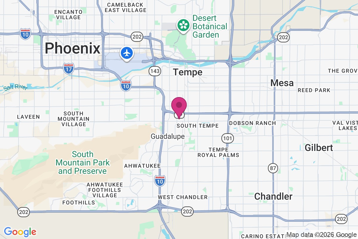 Rancho Tempe Family and Adult Mobile Home Park map