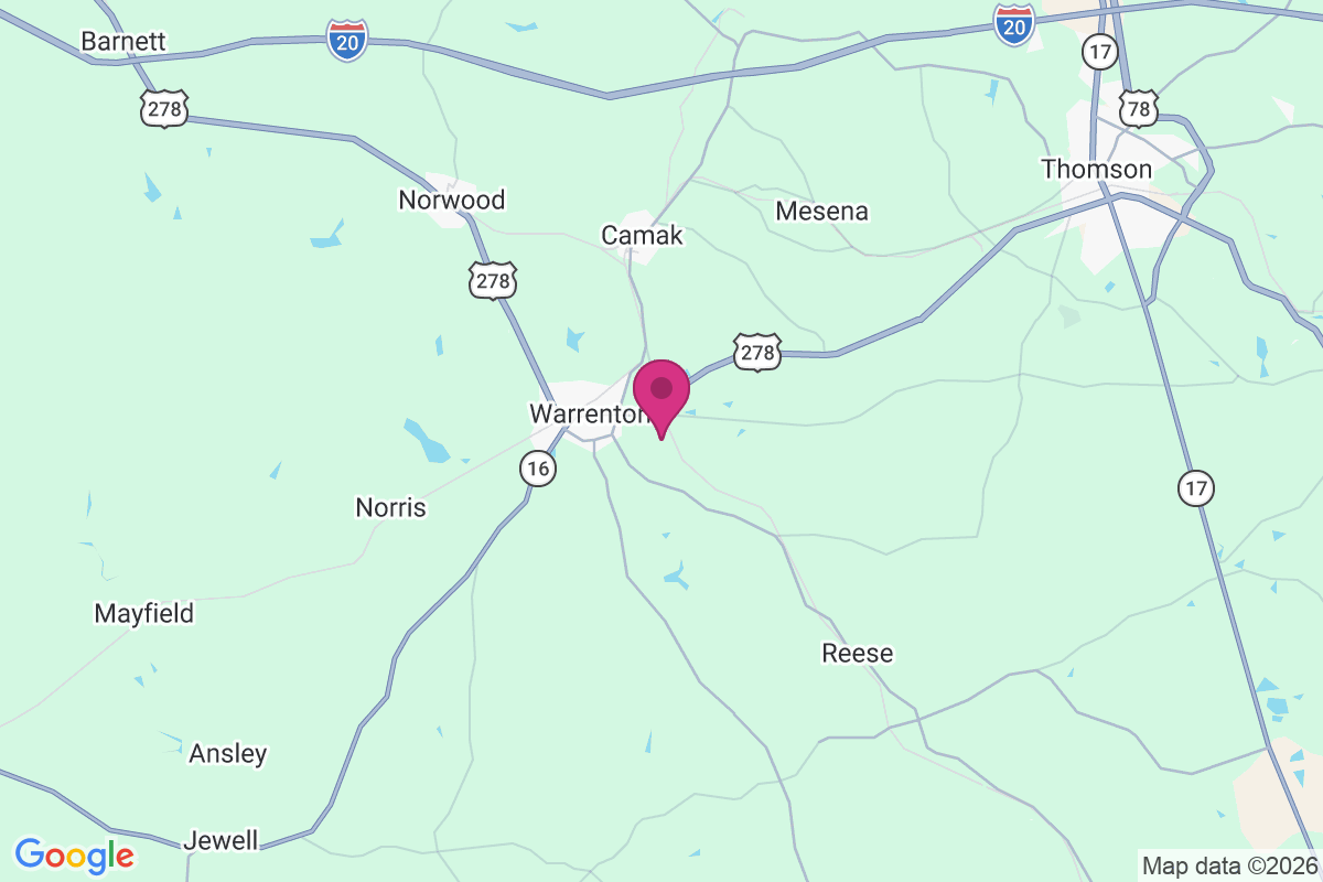 East Warrenton map