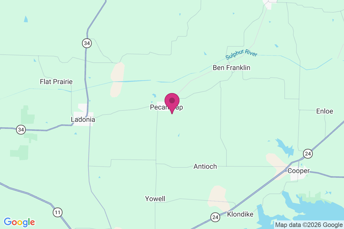 Pecan Gap map