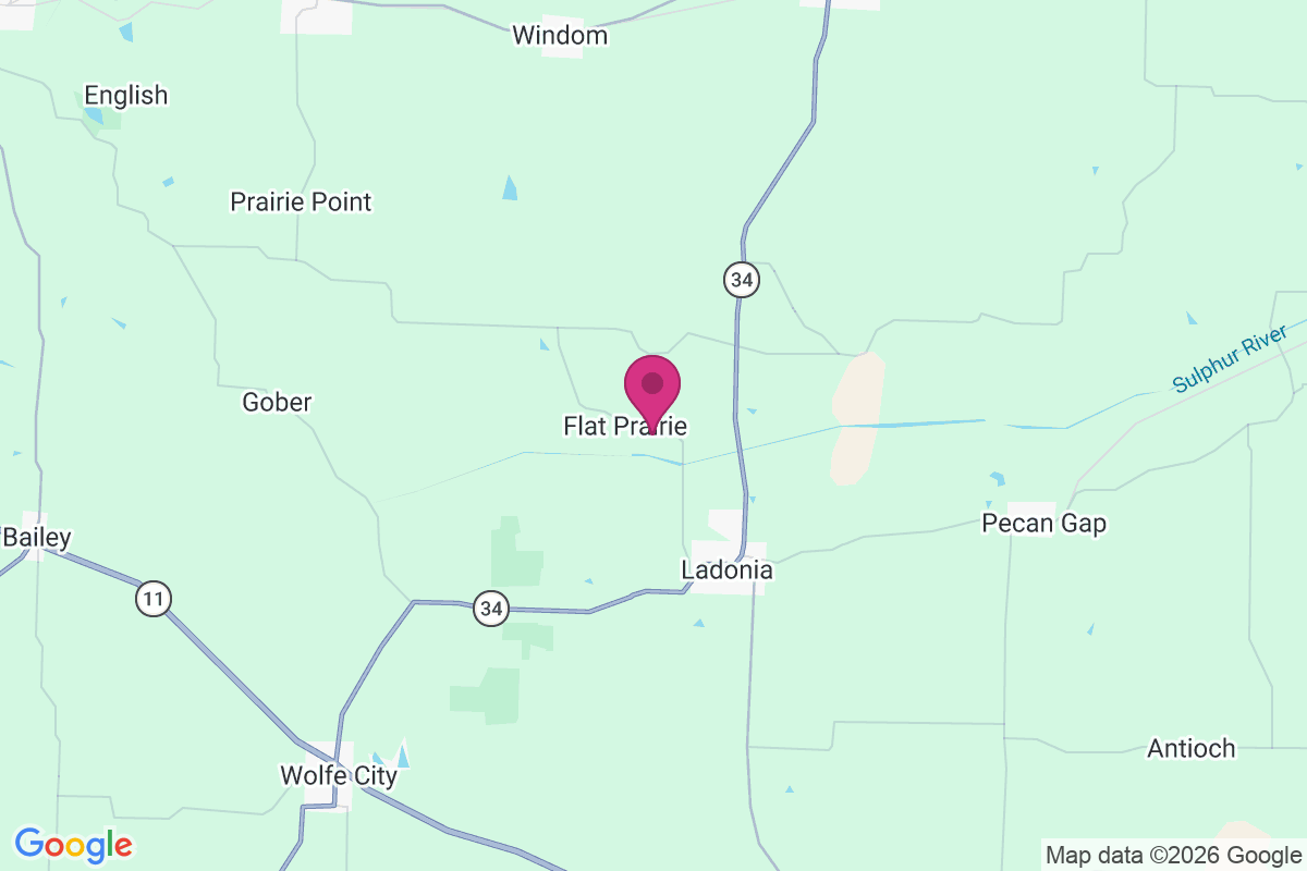 Flat Prairie map