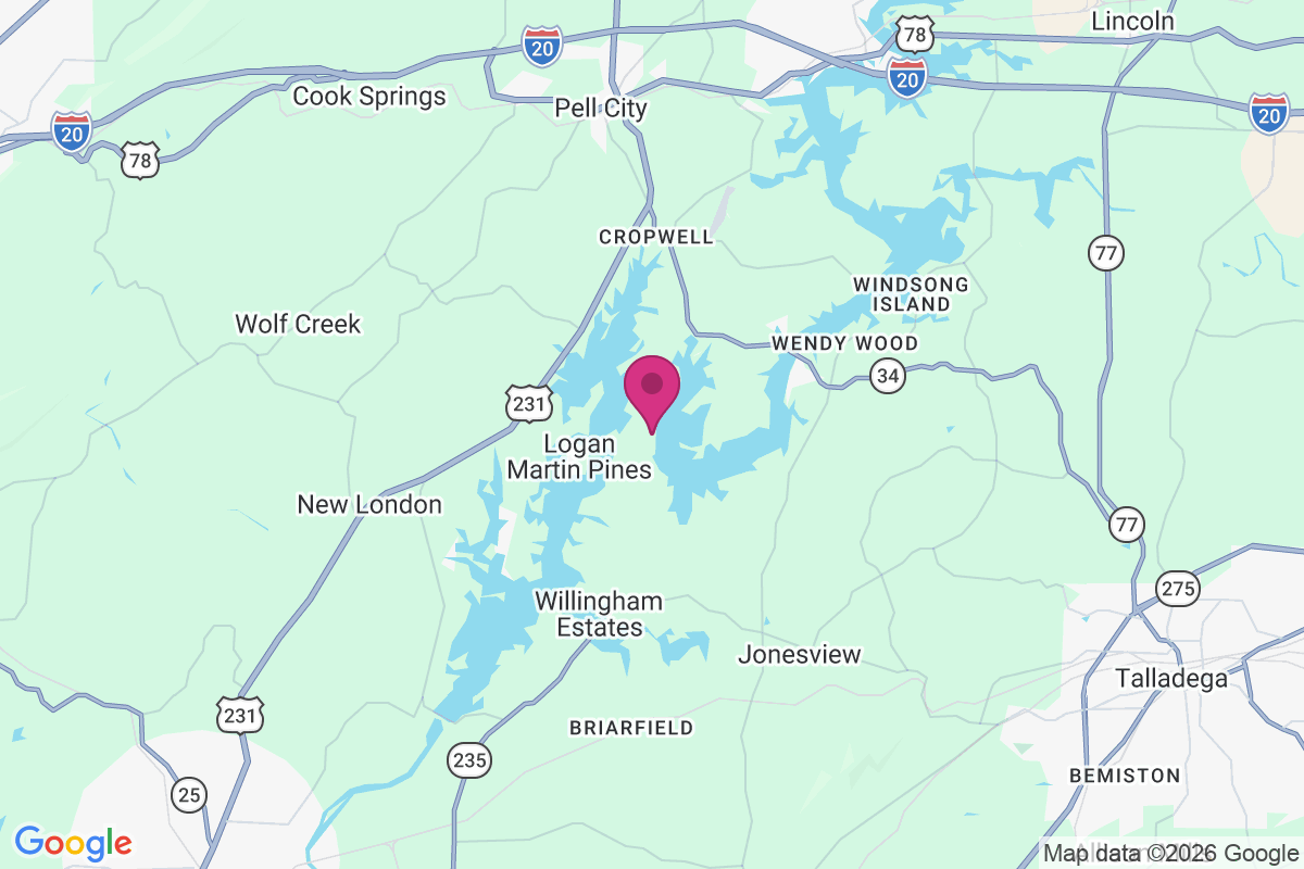 Griffitts Lake Shore Subdivision map