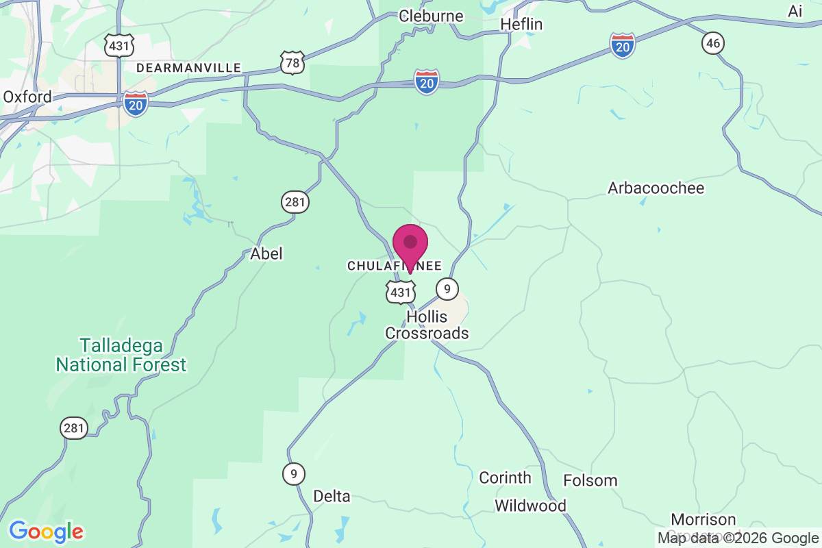 Chulafinnee map