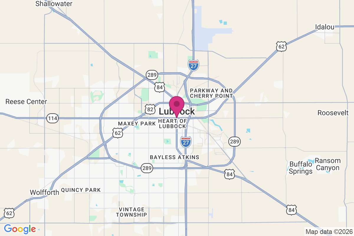 Lubbock map