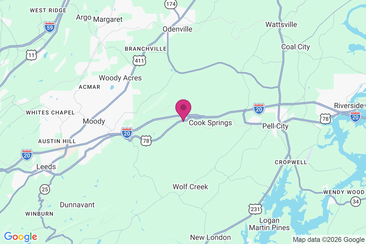 Cooks Springs map