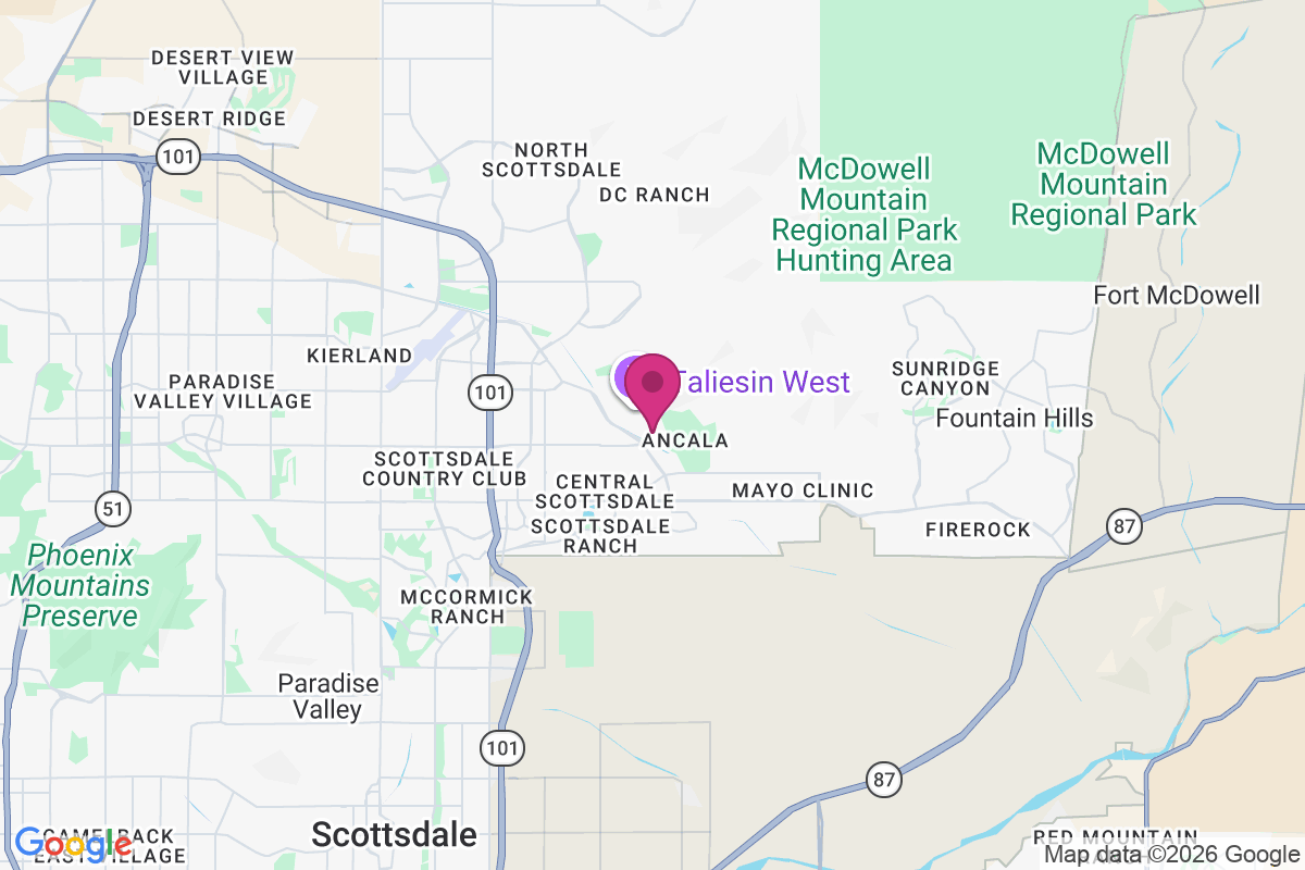 Taliesin West map