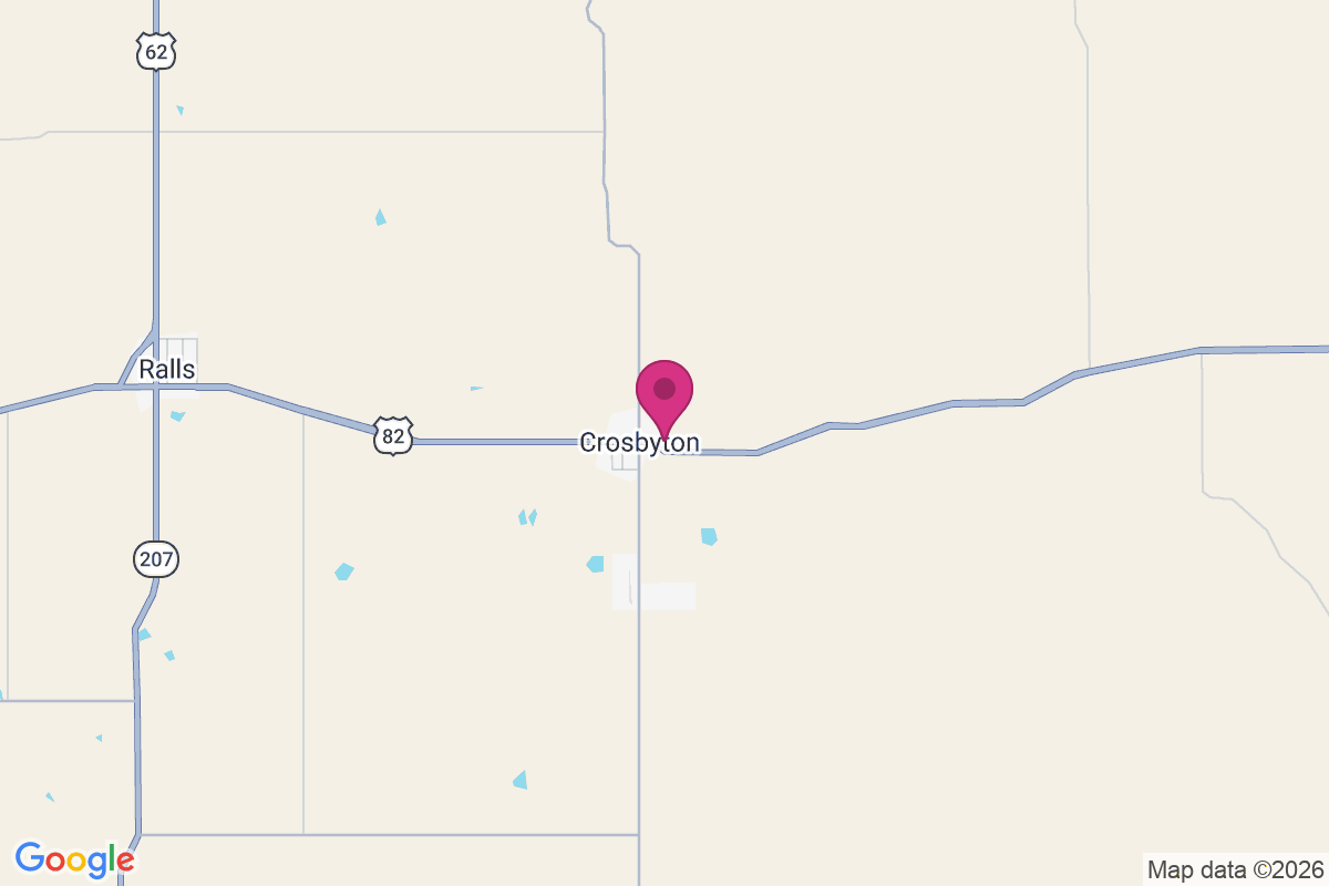 Crosbyton map