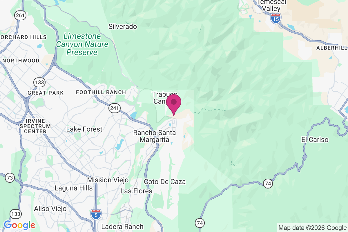 Trabuco Canyon map