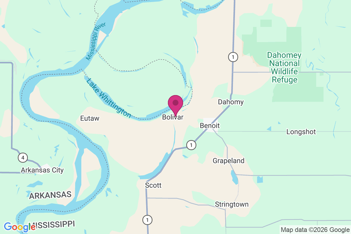 Bolivar Landing map