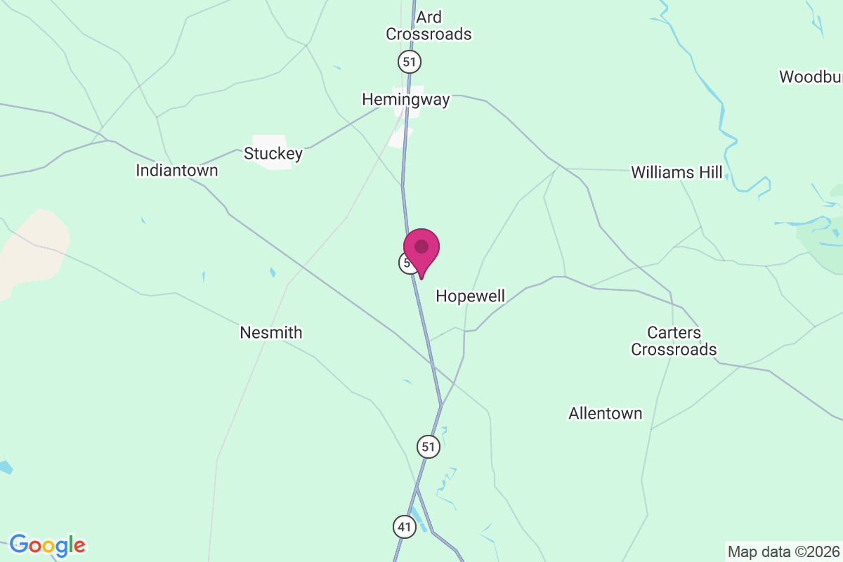Gordonville map