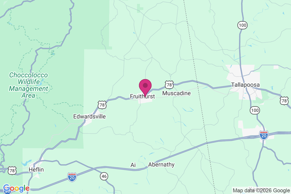 Fruithurst map
