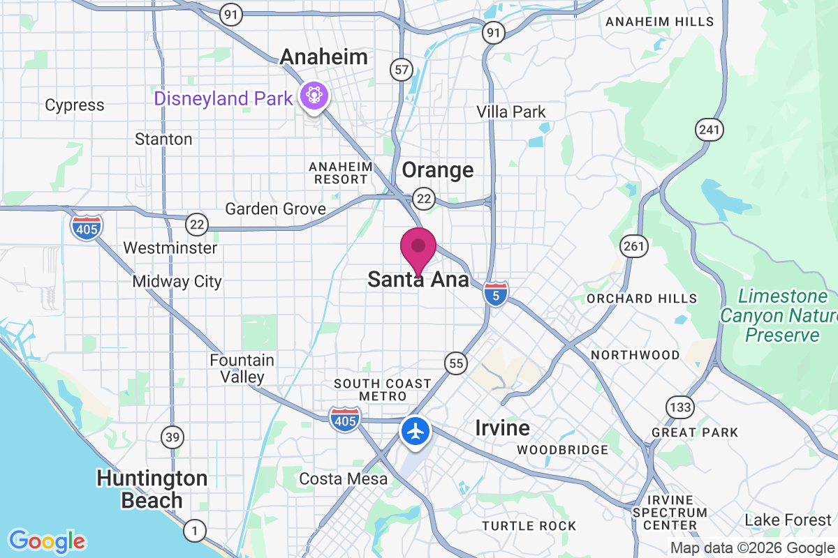 Santa Ana map