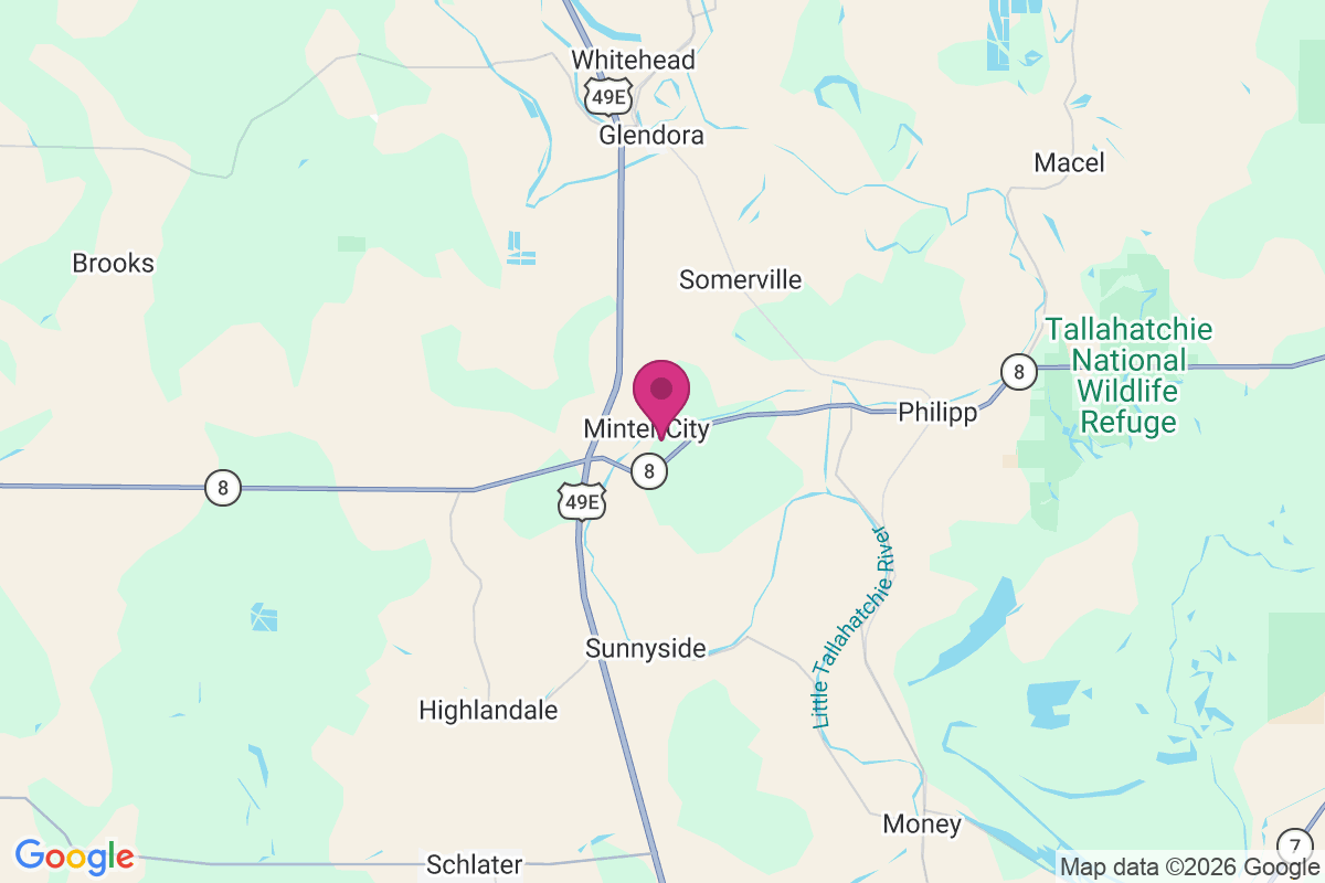 Minter City map