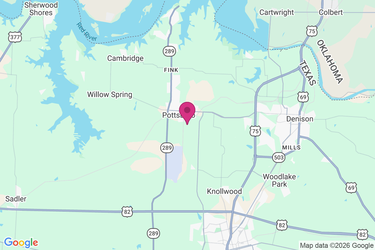 Pottsboro map