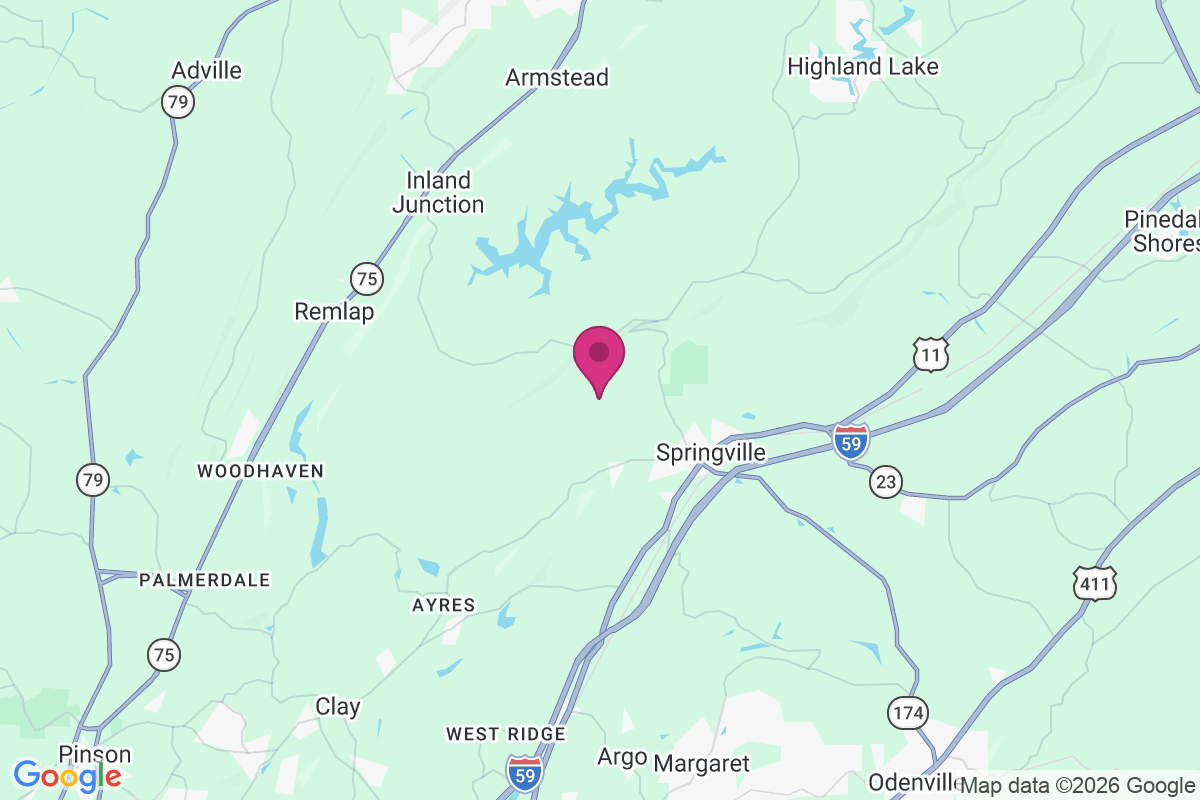 Springville Lake Estates map