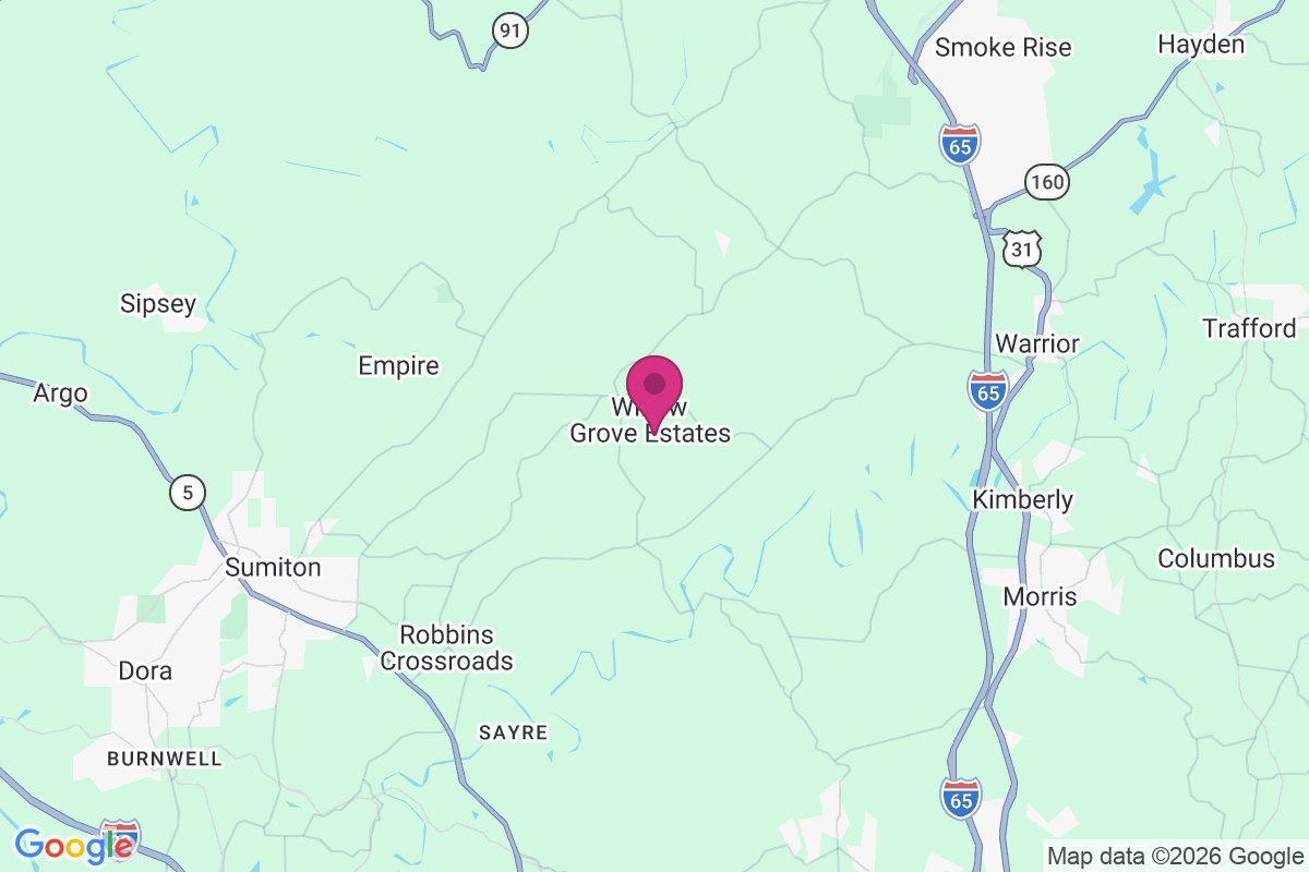 Willow Grove Estates map