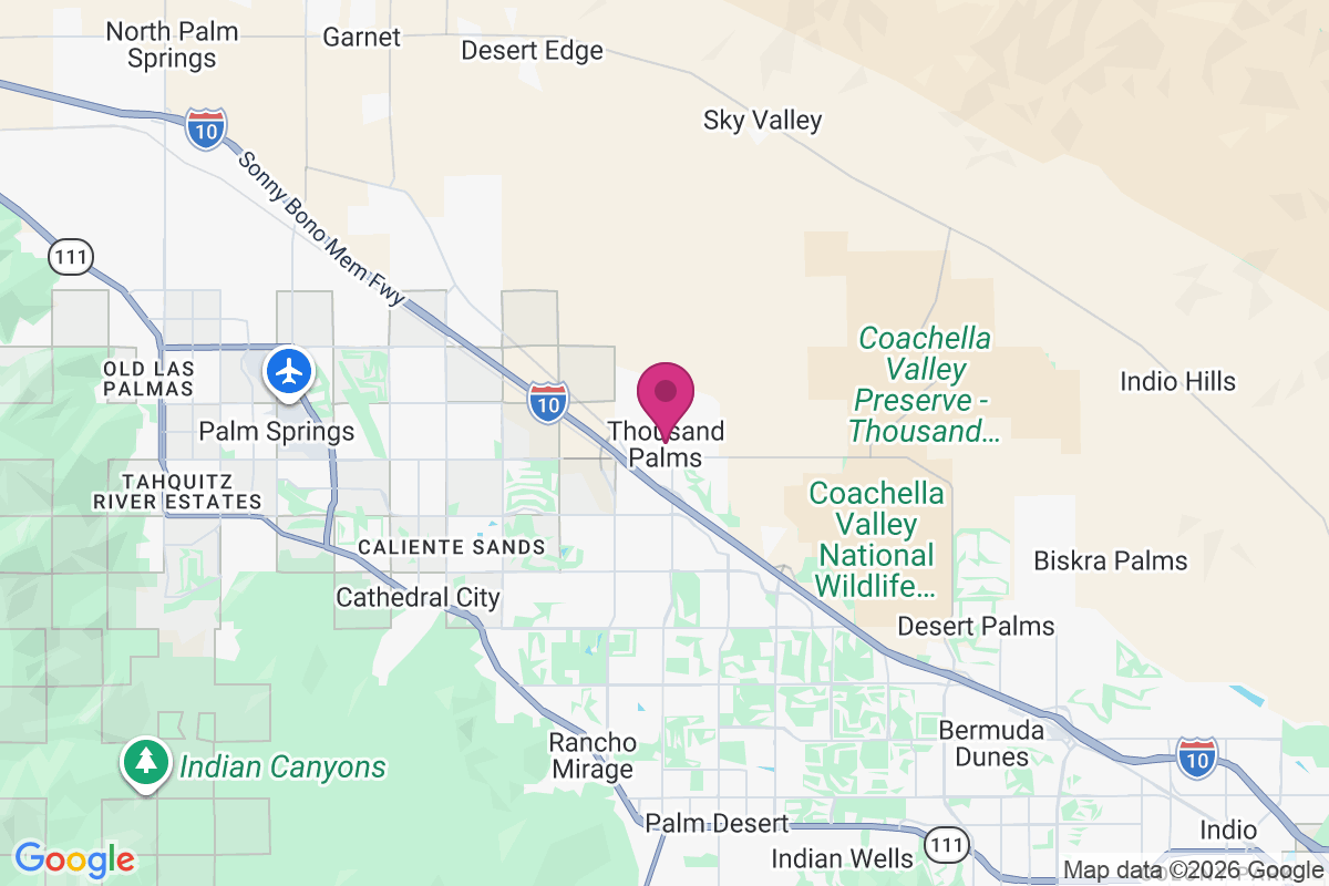 Thousand Palms map