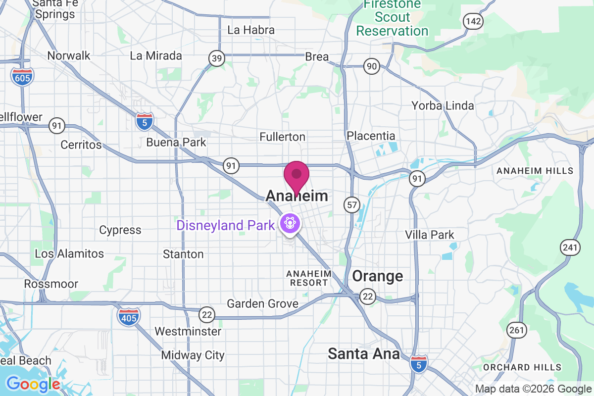 Anaheim map