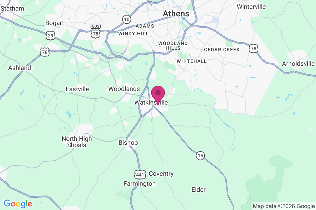 Watkinsville map
