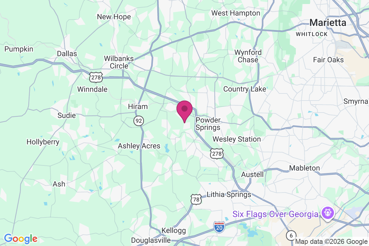 Powder Springs Chase map