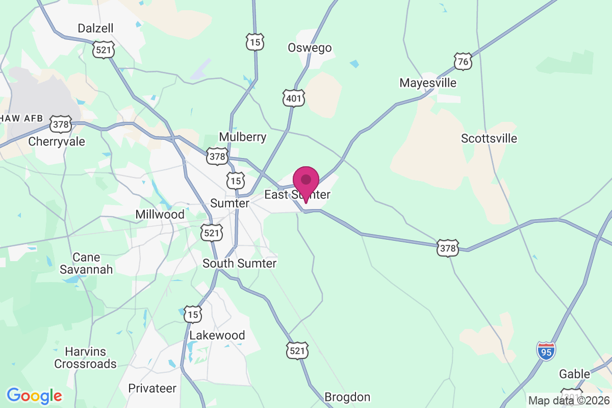 East Sumter map