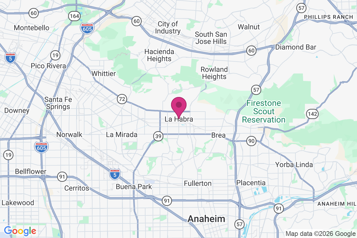 La Habra map