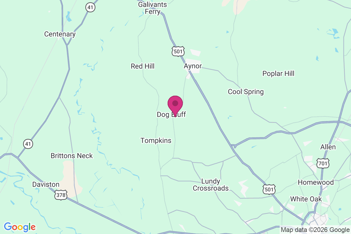 Dog Bluff map