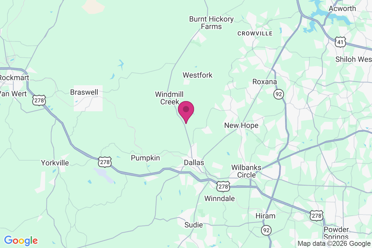 Burnt Hickory Acres map