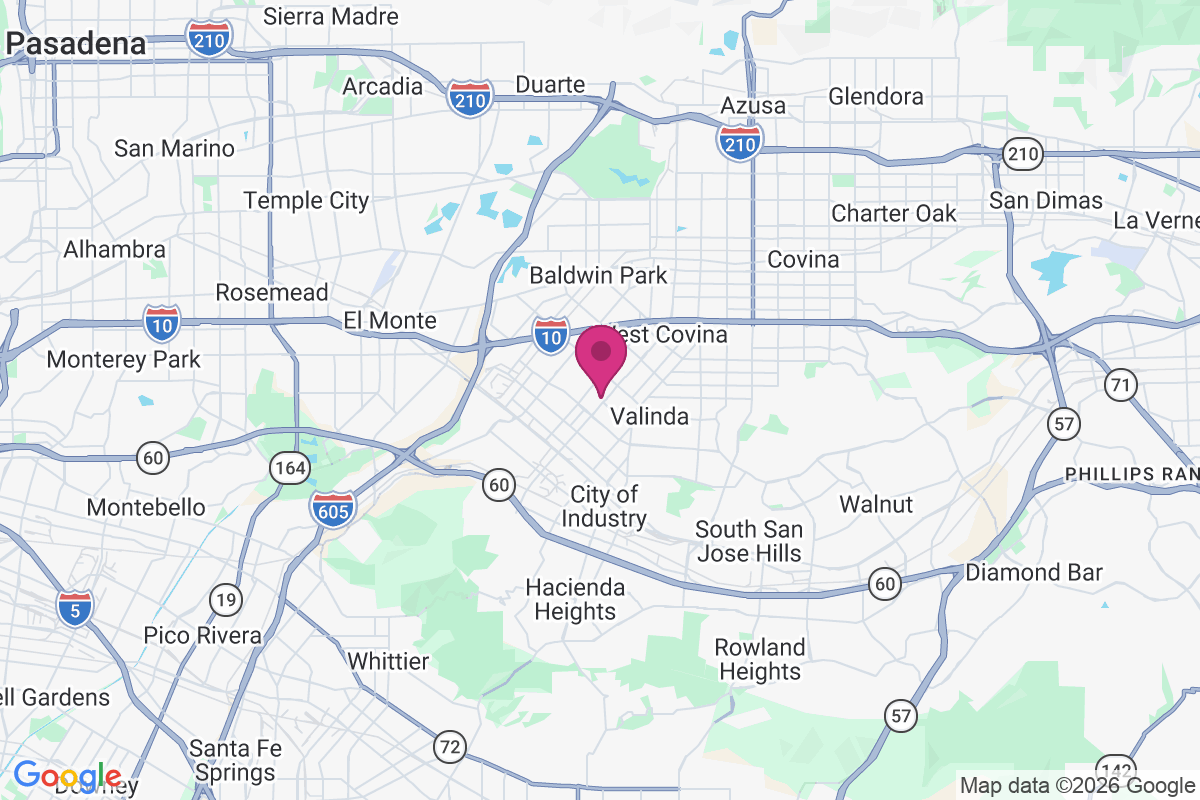 West Puente Valley map