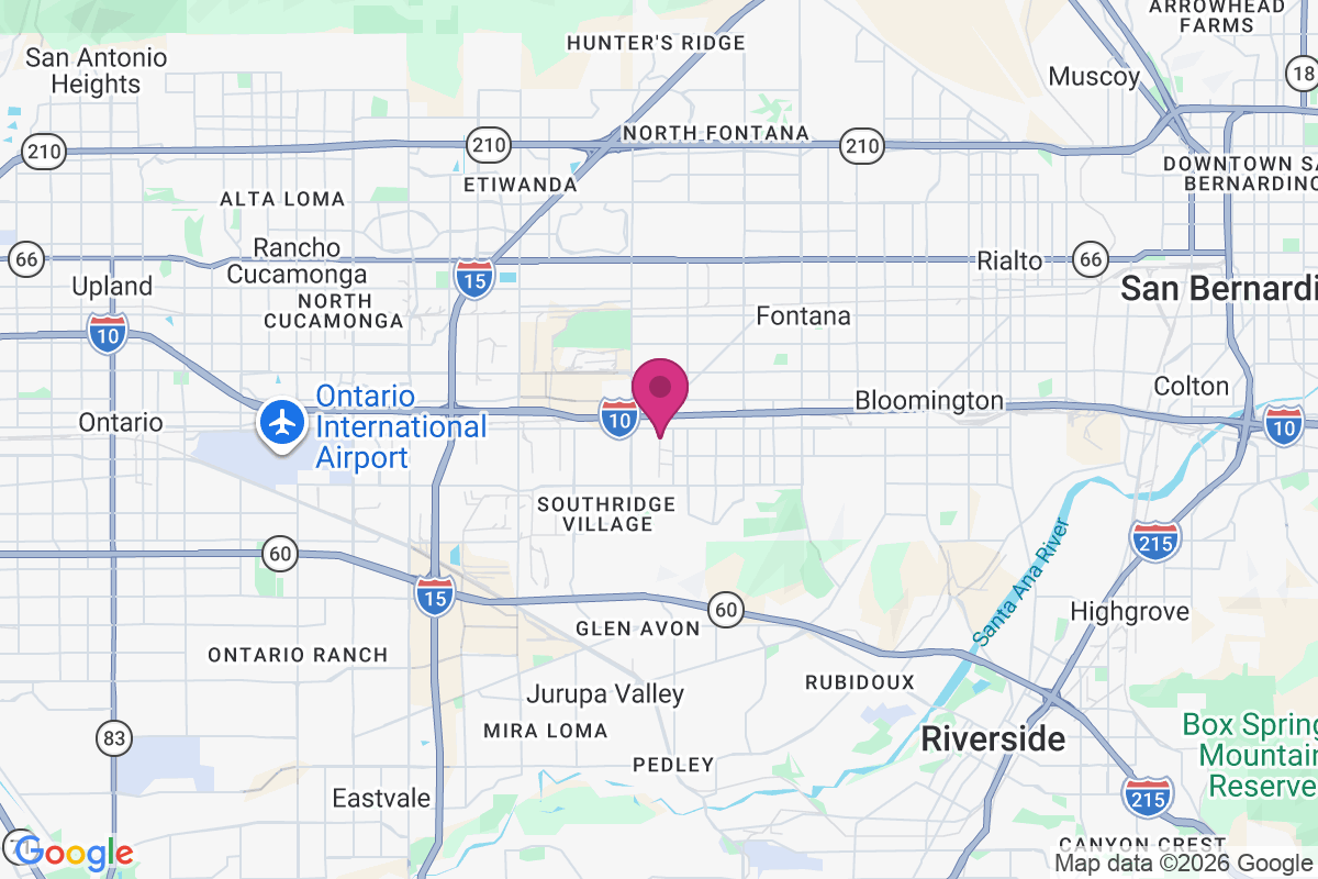 South Fontana map
