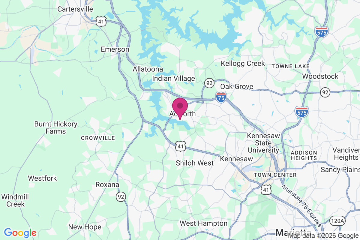 Acworth Beach map