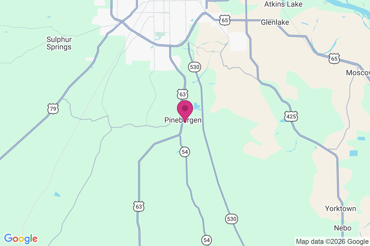 Pinebergen map