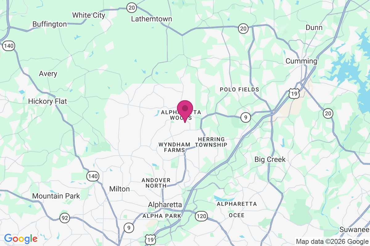 Alpharetta Woods map