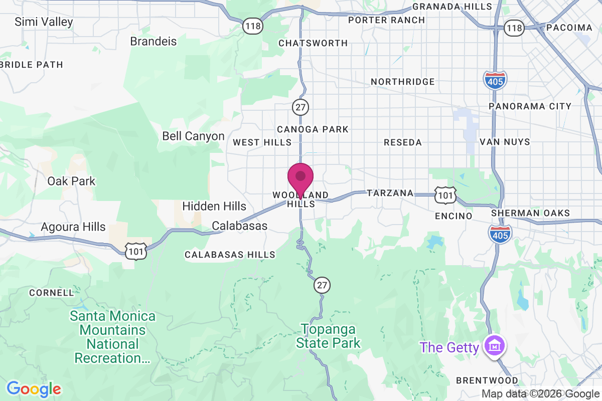 Woodland Hills map