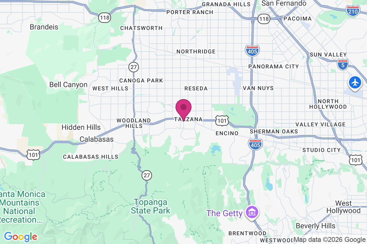 Tarzana map