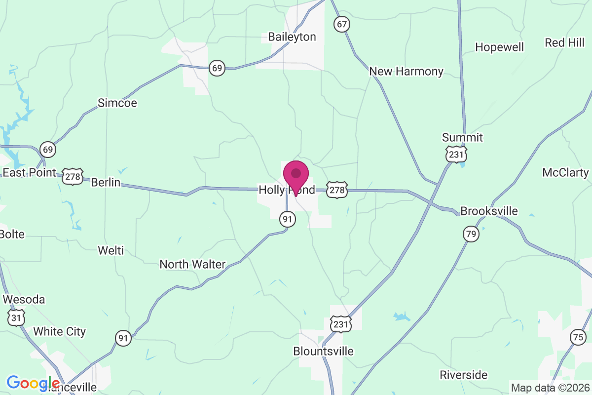 Holly Pond map