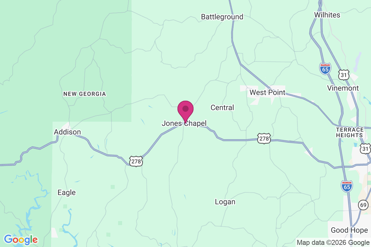 Jones Chapel map