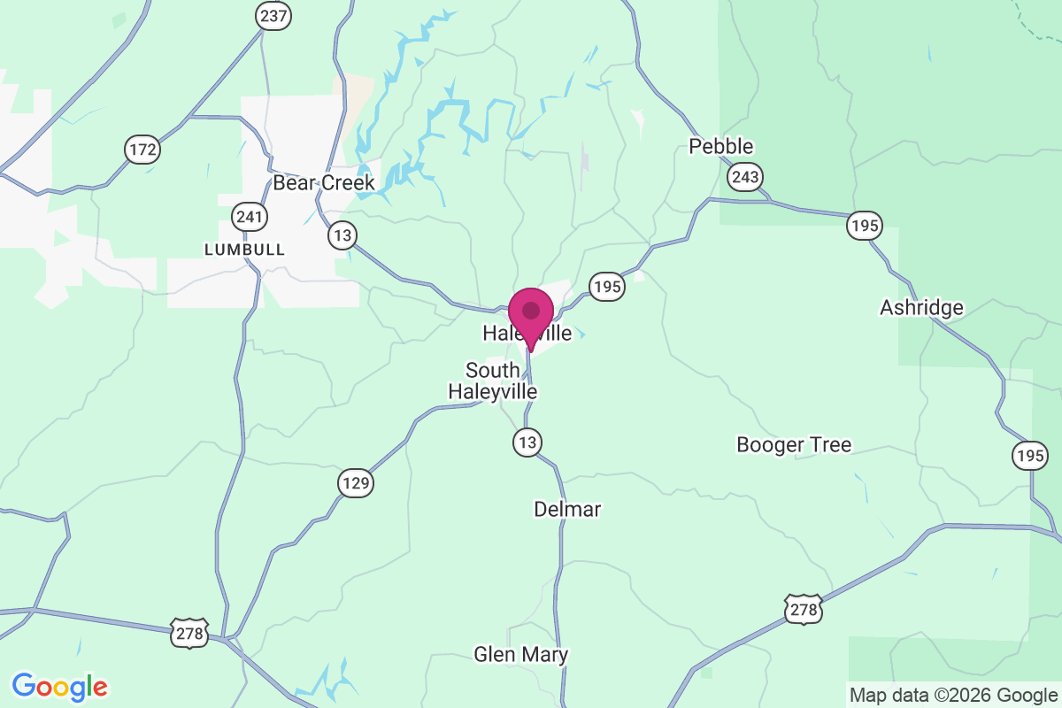 Haleyville map