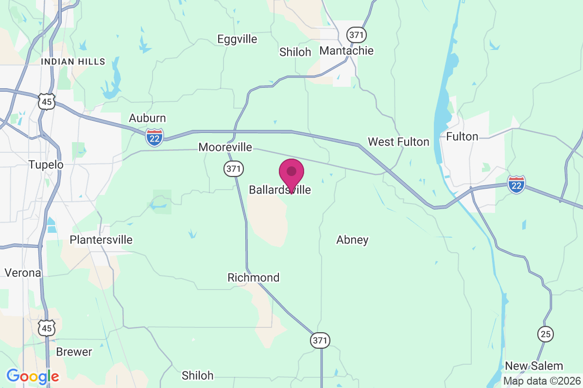 Ballardsville map